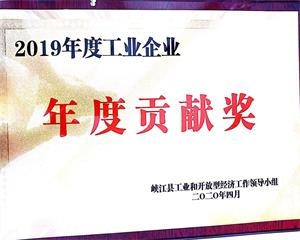 工業(yè)年度貢獻(xiàn)獎(jiǎng)