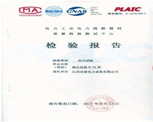 碗頭掛板W-7B等檢驗報告